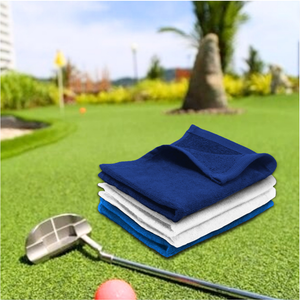 Velour Fingertip Golf Towel: 100% Cotton Terry Velour - Pack of 6.