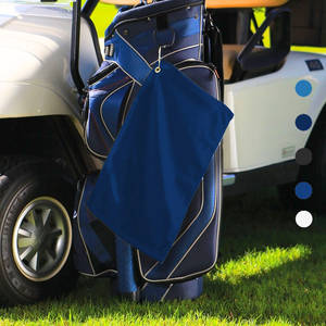 Velour Fingertip Golf Towel: Corner Grommet & Hook - Pack of 5.