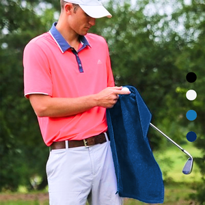 Velour Fingertip Golf Towel: 100% Cotton Terry Velour - Pack of 6.