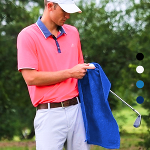 Velour Fingertip Golf Towel: 100% Cotton Terry Velour - Pack of 6.