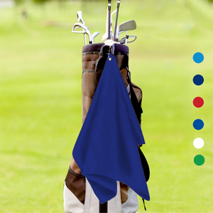 Large Terry Velour Golf Towel: Center Grommet & Hook.