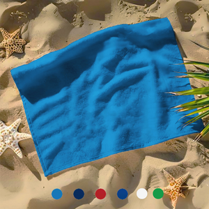 Small Beach, Game & Sports Towel: 100% Cotton Terry Velour Pack of 2.