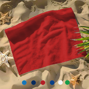 Small Beach, Game & Sports Towel: 100% Cotton Terry Velour Pack of 2.