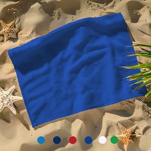 Small Beach, Game & Sports Towel: 100% Cotton Terry Velour Pack of 2.