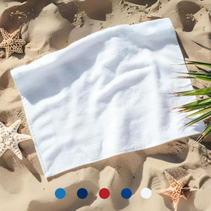 Small Beach, Game & Sports Towel: 100% Cotton Terry Velour Pack of 2.