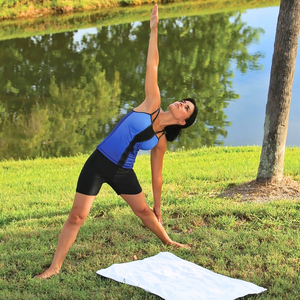 Small Beach, Game & Sports Towel: 100% Cotton Terry Velour Pack of 2.