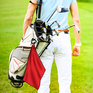 Small Microfiber Waffle Golf Towel: Corner Grommet & Hook Pack of 3.