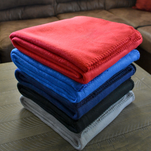 Classic Fleece Gift Blanket - Lightweight & Soft for Holiday Pack of 2.