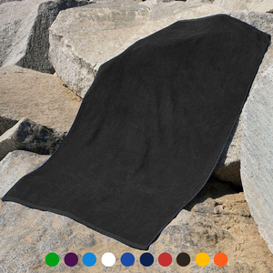 Jewel Collection Beach Towel: 100% Cotton Velour (0.83lb).