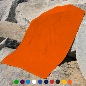 Jewel Collection Beach Towel: 100% Cotton Velour (0.83lb).