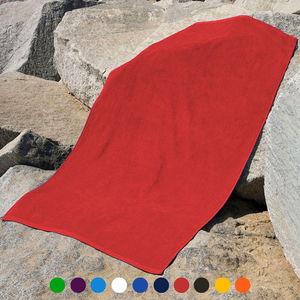 Jewel Collection Beach Towel: 100% Cotton Velour (0.83lb).