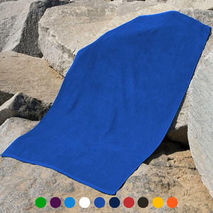 Jewel Collection Beach Towel: 100% Cotton Velour (0.83lb).