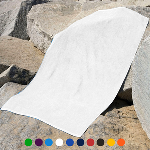 Jewel Collection Beach Towel: 100% Cotton Velour (0.83lb).