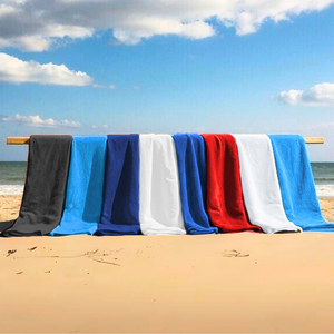 Jewel Collection Beach Towel: 100% Cotton Velour (0.83lb).