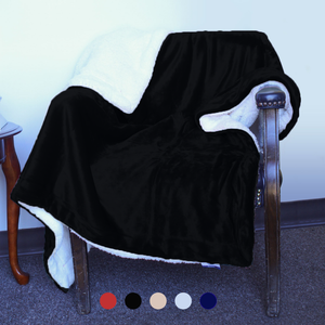 Luxury Sherpa Throw – Plush Holiday Blanket for Winter Gifts.