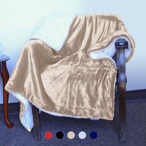 Luxury Sherpa Throw – Plush Holiday Blanket for Winter Gifts.
