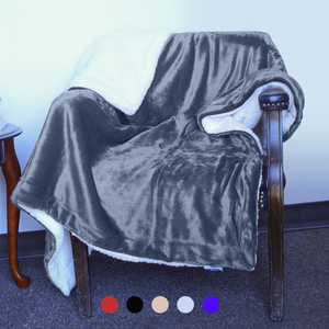 Luxury Sherpa Throw – Plush Holiday Blanket for Winter Gifts.
