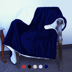 Luxury Sherpa Throw – Plush Holiday Blanket for Winter Gifts.