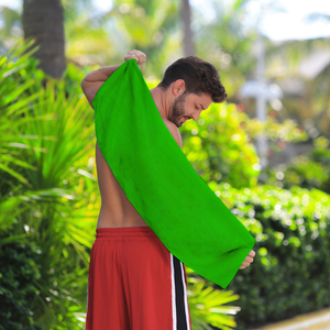 Fitness Towel: 100% Cotton Terry Velour Pack of 2.