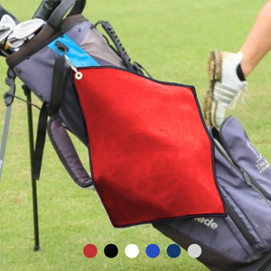 Small Microfiber Waffle Golf Towel: Corner Grommet & Hook Pack of 3.