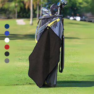 Medium Microfiber Waffle Golf Towel: Corner Grommet & Hook Pack of 2.
