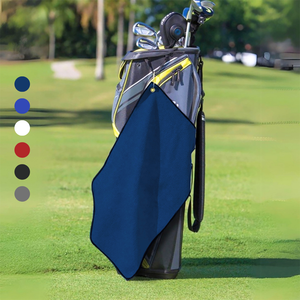 Medium Microfiber Waffle Golf Towel: Corner Grommet & Hook Pack of 2.
