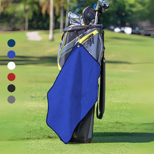 Medium Microfiber Waffle Golf Towel: Corner Grommet & Hook Pack of 2.