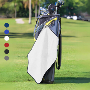 Medium Microfiber Waffle Golf Towel: Corner Grommet & Hook Pack of 2.