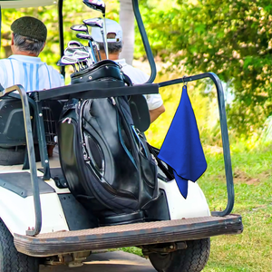 Large Microfiber Waffle Golf Towel: Center Grommet & Hook.