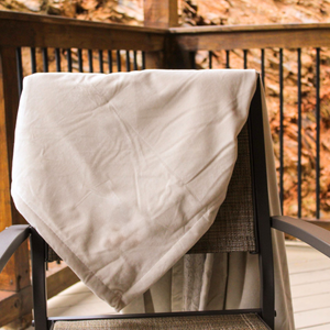 Opulence Throw: Buttery Soft, Vanilla Color.