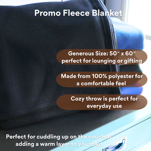 Classic Fleece Gift Blanket - Lightweight & Soft for Holiday Pack of 2.