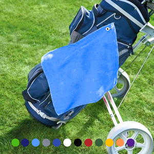 Small Jewel Velour Golf Towel: Corner Grommet & Hook Pack of 6.