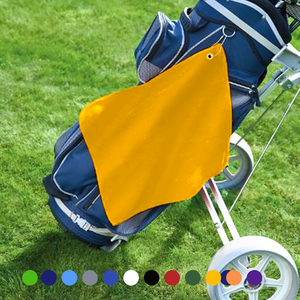 Small Jewel Velour Golf Towel: Corner Grommet & Hook Pack of 6.