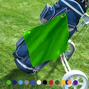 Small Jewel Velour Golf Towel: Corner Grommet & Hook Pack of 6.