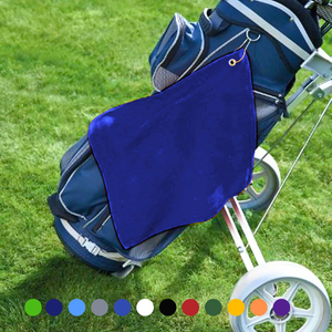 Small Jewel Velour Golf Towel: Corner Grommet & Hook Pack of 6.