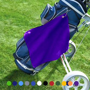 Small Jewel Velour Golf Towel: Corner Grommet & Hook Pack of 6.