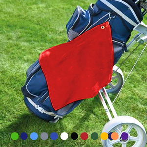 Small Jewel Velour Golf Towel: Corner Grommet & Hook Pack of 6.