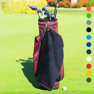 Medium Diamond Velour Golf Towel: Corner Grommet & Hook Pack of 4.