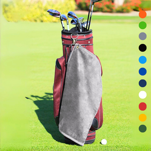 Medium Diamond Velour Golf Towel: Corner Grommet & Hook Pack of 4.