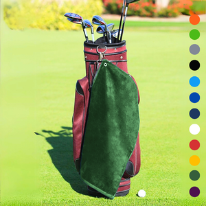 Medium Diamond Velour Golf Towel: Corner Grommet & Hook Pack of 4.