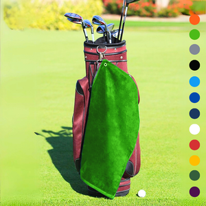 Medium Diamond Velour Golf Towel: Corner Grommet & Hook Pack of 4.