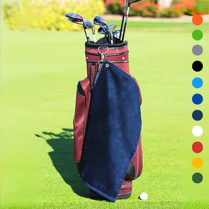 Medium Diamond Velour Golf Towel: Corner Grommet & Hook Pack of 4.