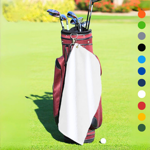 Medium Diamond Velour Golf Towel: Corner Grommet & Hook Pack of 4.