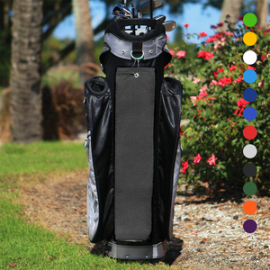 Tri-Fold Diamond Velour Golf Towel: Grommet & Hook Pack of 3.