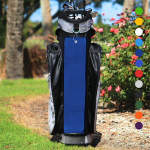 Tri-Fold Diamond Velour Golf Towel: Grommet & Hook Pack of 3.