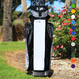 Tri-Fold Diamond Velour Golf Towel: Grommet & Hook Pack of 3.