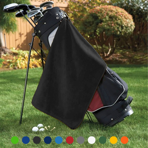 Platinum Velour Golf Towel Corner Grommet & Hook Pack of 3.