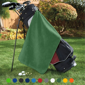 Platinum Velour Golf Towel Corner Grommet & Hook Pack of 3.