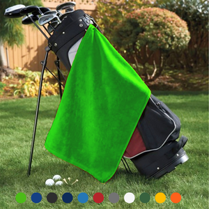 Platinum Velour Golf Towel Corner Grommet & Hook Pack of 3.