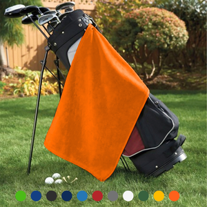 Platinum Velour Golf Towel Corner Grommet & Hook Pack of 3.